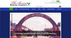 Desktop Screenshot of beninroyalfamily.com